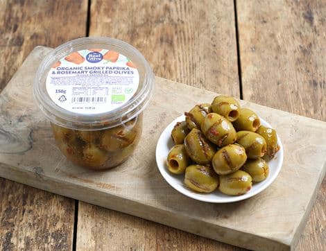 Smoky Paprika & Rosemary Grilled Olives