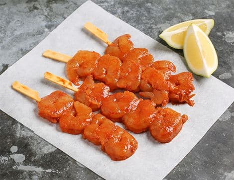 Sticky Honey Wild Prawn Skewers