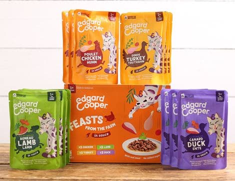 Chicken, Turkey, Lamb, Duck Pouches for Cats Multipack