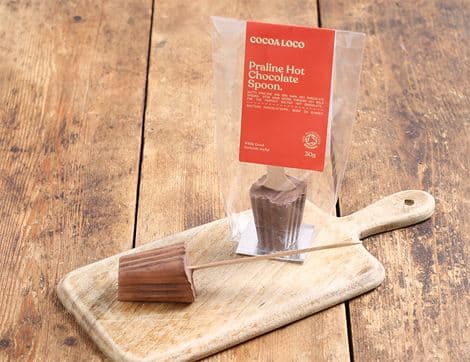 Dark Chocolate Praline Hot Chocolate Spoon