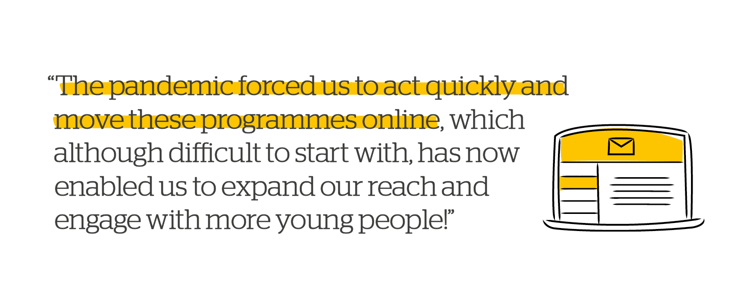 Quote: The pandemic moved these programmes online