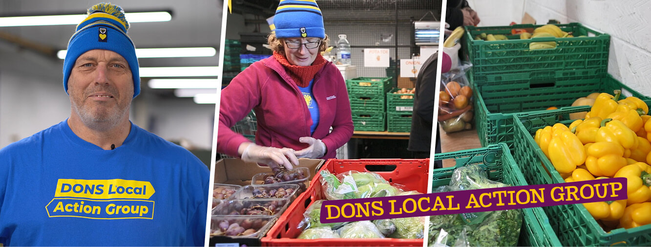 Dons Local Action Group sorting food