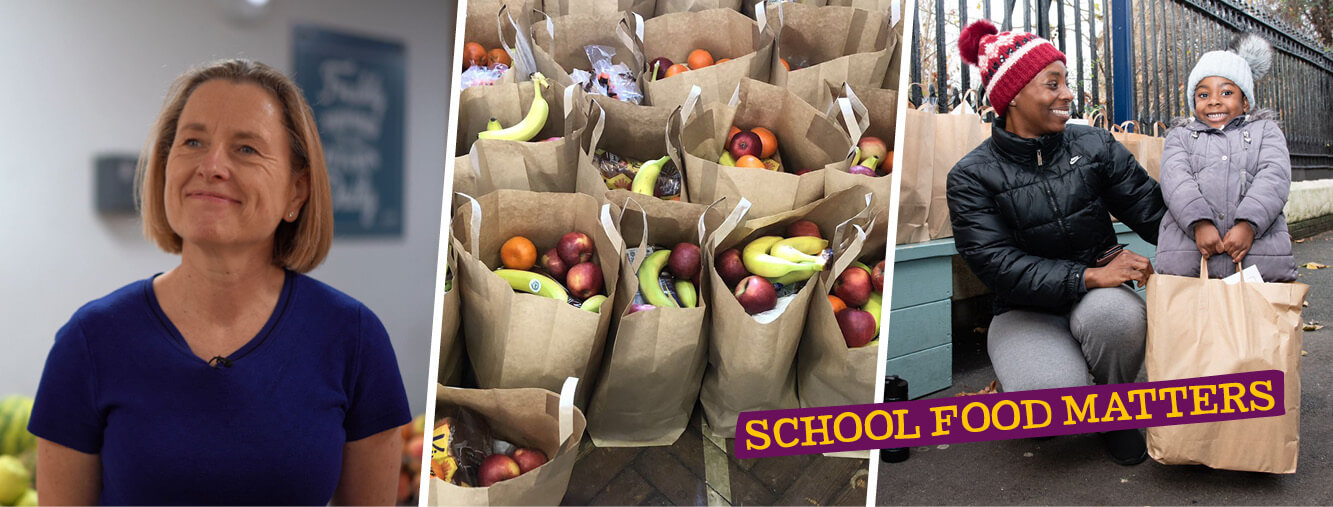 School Food Matters staff and donations