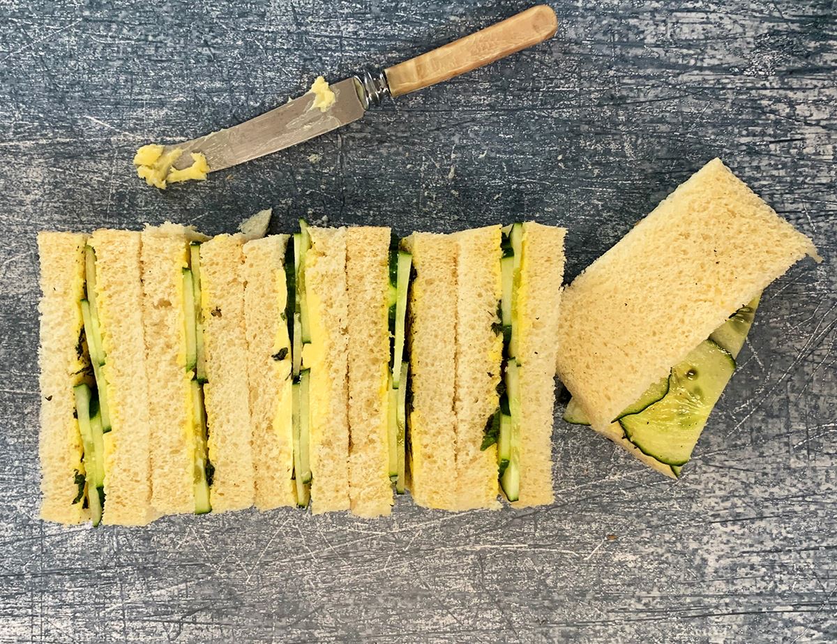 Cucumber & Mint Finger Sandwiches