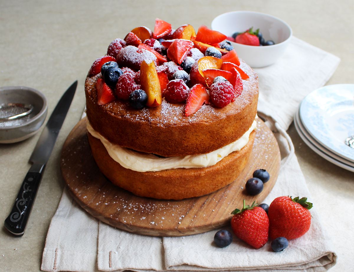 Summer Fruits Victoria Sponge Recipe