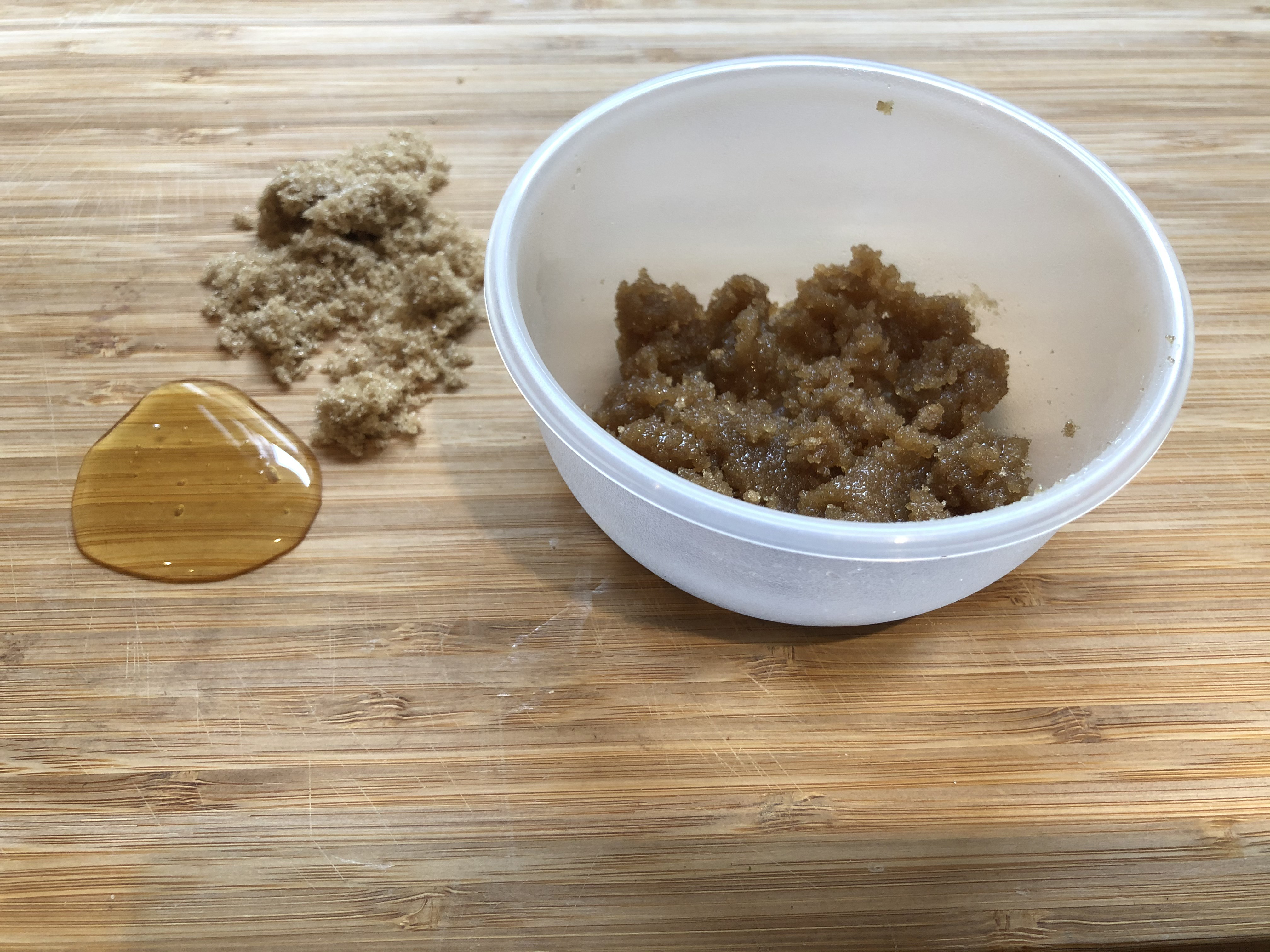 Honey and sugar lip scrub