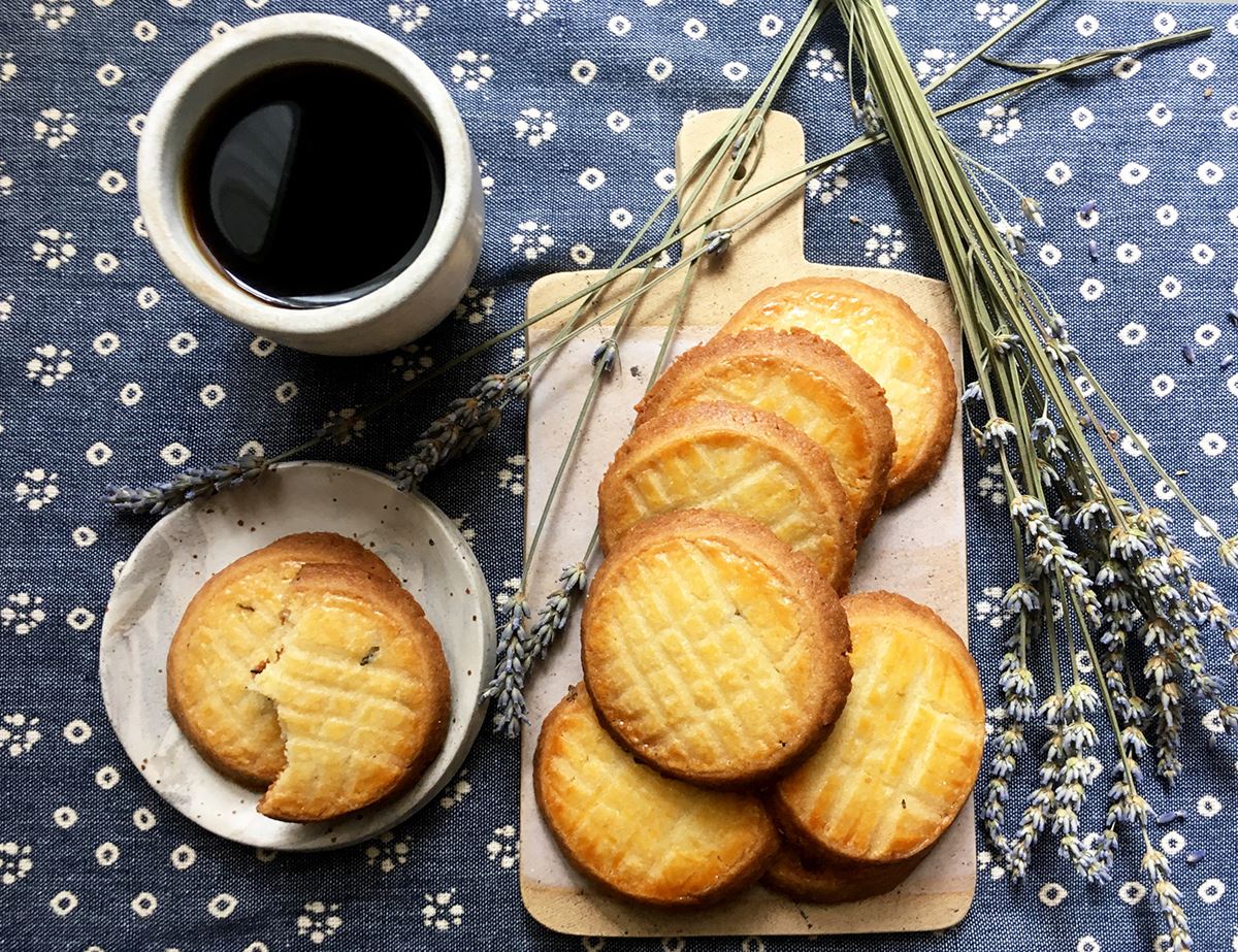 French Lavender Sable Biscuits