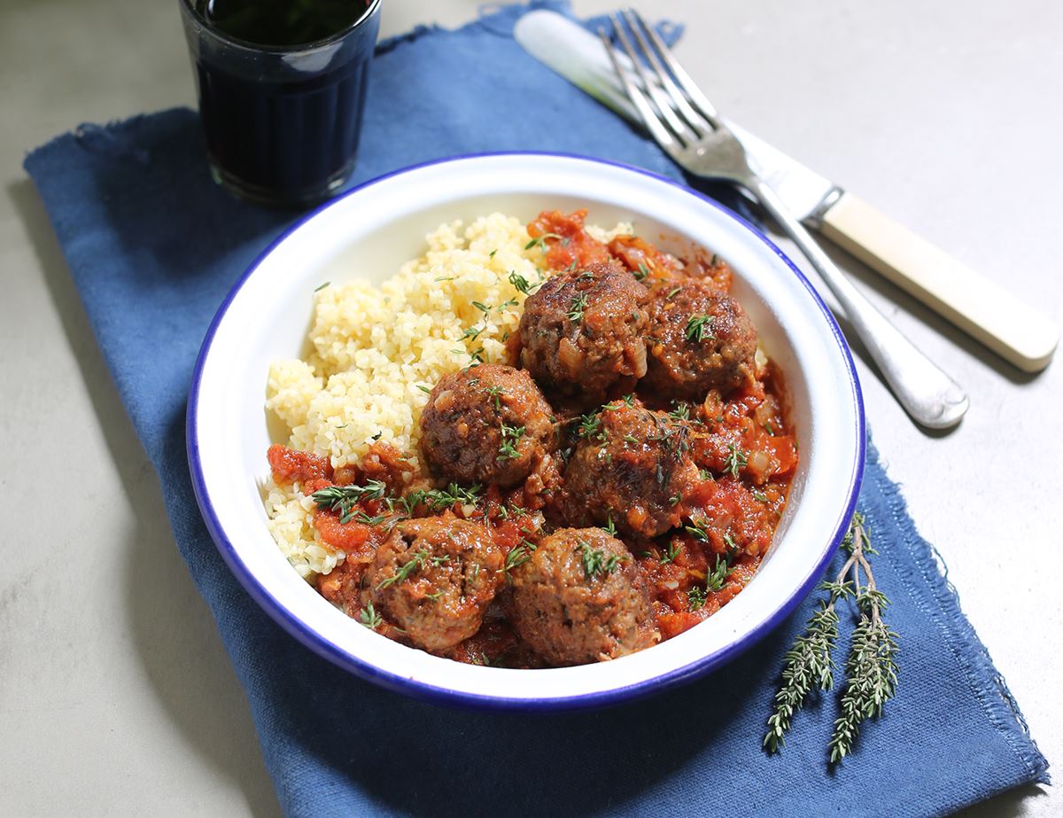 Greek Lamb Meatballs with Bulgar Wheat