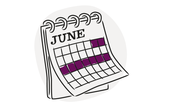 An illustration of a calendar