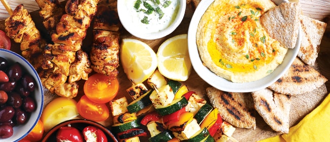 Greek selection of food