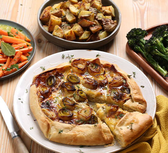 Brie & Caramelised Leek Galette