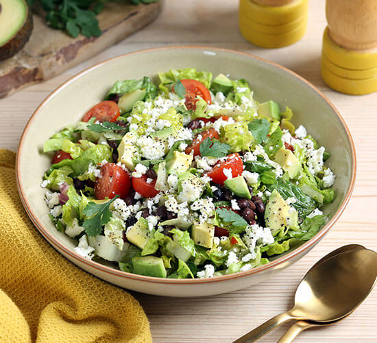 Avocado & Black Bean Chopped Salad