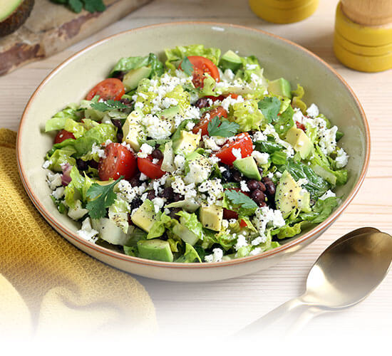 Avocado & Black Bean Chopped Salad