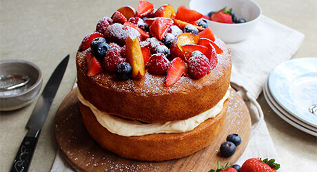 Summer Fruits Victoria Sponge