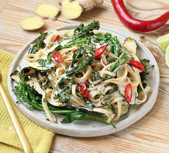 Creamy Tenderstem Broccoli & Tahini Noodle Salad