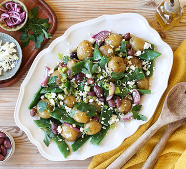 Green Bean, Potato & Kalamata Olive Salad with Feta