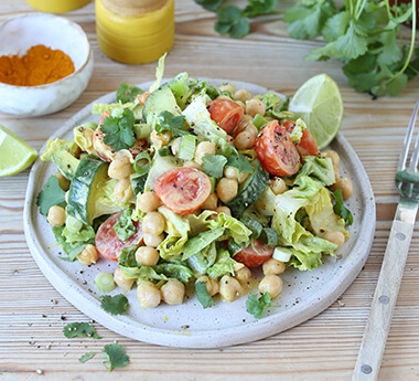Coronation Chickpea Chopped Salad
