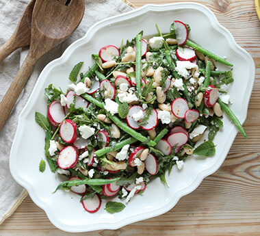 Feta, French Bean & Radish Salad