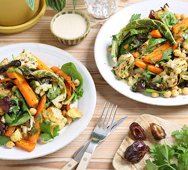 Caramelised Cauliflower, Chickpea & Date Salad
