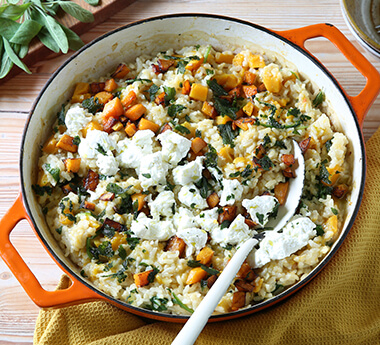 Butternut Squash, Sage & Goat's Cheese Risotto