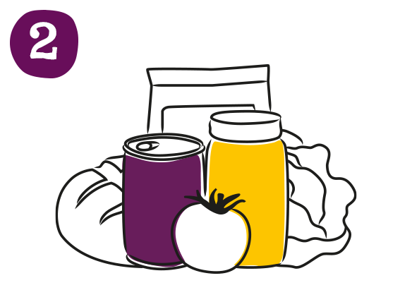 An illustration of an Abel and Cole groceries