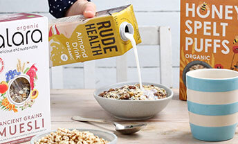 Tuck in with 20% off Rude Health cereal and drinks