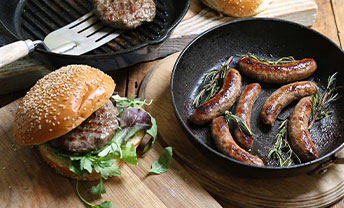 10% off Peelham Farm’s gluten-free sausages and burgers