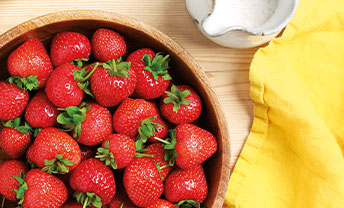 Enjoy 2 for £11 on organic, English strawberries.