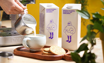 2 for £3.50 on organic, Oat M*lk from Minor Figures