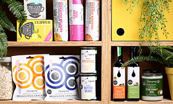 Save on organic cupboard essentials like oil and pasta
