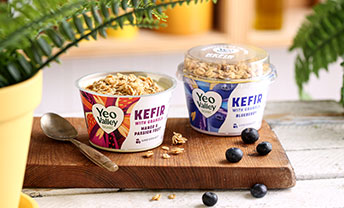 Try new Kefir Yogurt with Granola pots from Yeo Valley