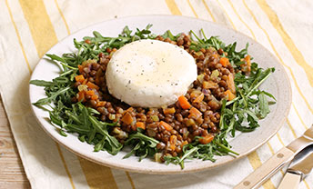 Discover our Goat's Cheese & Lentil Salad