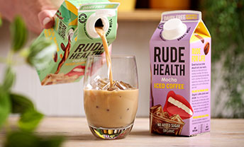 Save 20% on organic, plant-based milks from Rude Health