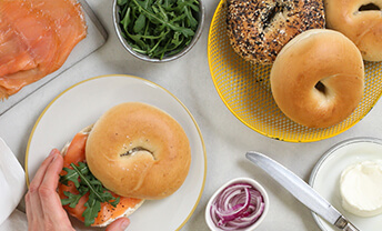 Enjoy organic, handcrafted bagels with 15% off