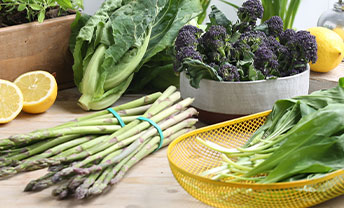 Discover peak-season produce like asparagus, wild garlic and more