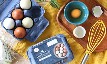 Discover new organic heirloom eggs from traditional breeds