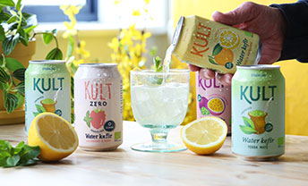 Sip on our refreshing, organic water kefirs