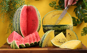 Enjoy peak-season flavour with fresh yellow watermelons
