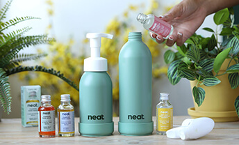 Cut down on single-use plastics with cleaners from Neat