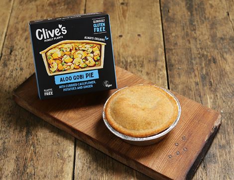 Aloo Gobi Pie, Gluten Free, Organic, Clive's (235g)