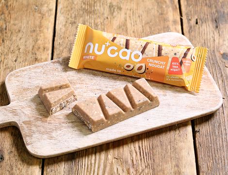 Crunchy Nougat White Chocolate Bar, Organic, nucao (40g)