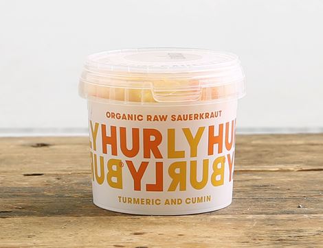 organic turmeric & cumin fermented raw sauerkraut