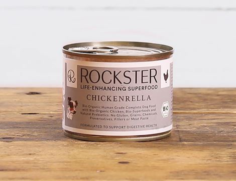 Chickenrella Complete Dog Food, Organic, The Rockster (195g)