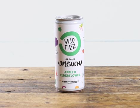 apple elderflower kombucha wild fizz