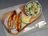 Smoked Mackerel with Chioggia Pilaf