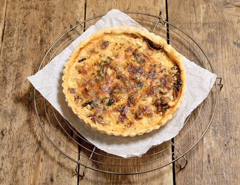 organic caramelised onion and cheddar tart famous hedgehog bakery