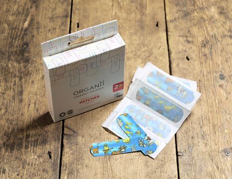 organic kids cotton plasters out of pack organii