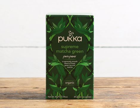 supreme green match tea pukka