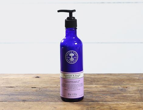 organic geranium and orange hand lotion neals yard remedies