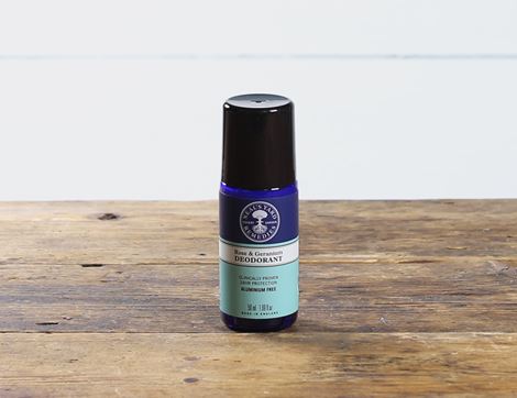 organic roll on rose and geranium deodrant neals yard remedies